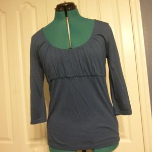Super Soft Dark Blue Ann Taylor Top Size Medium
